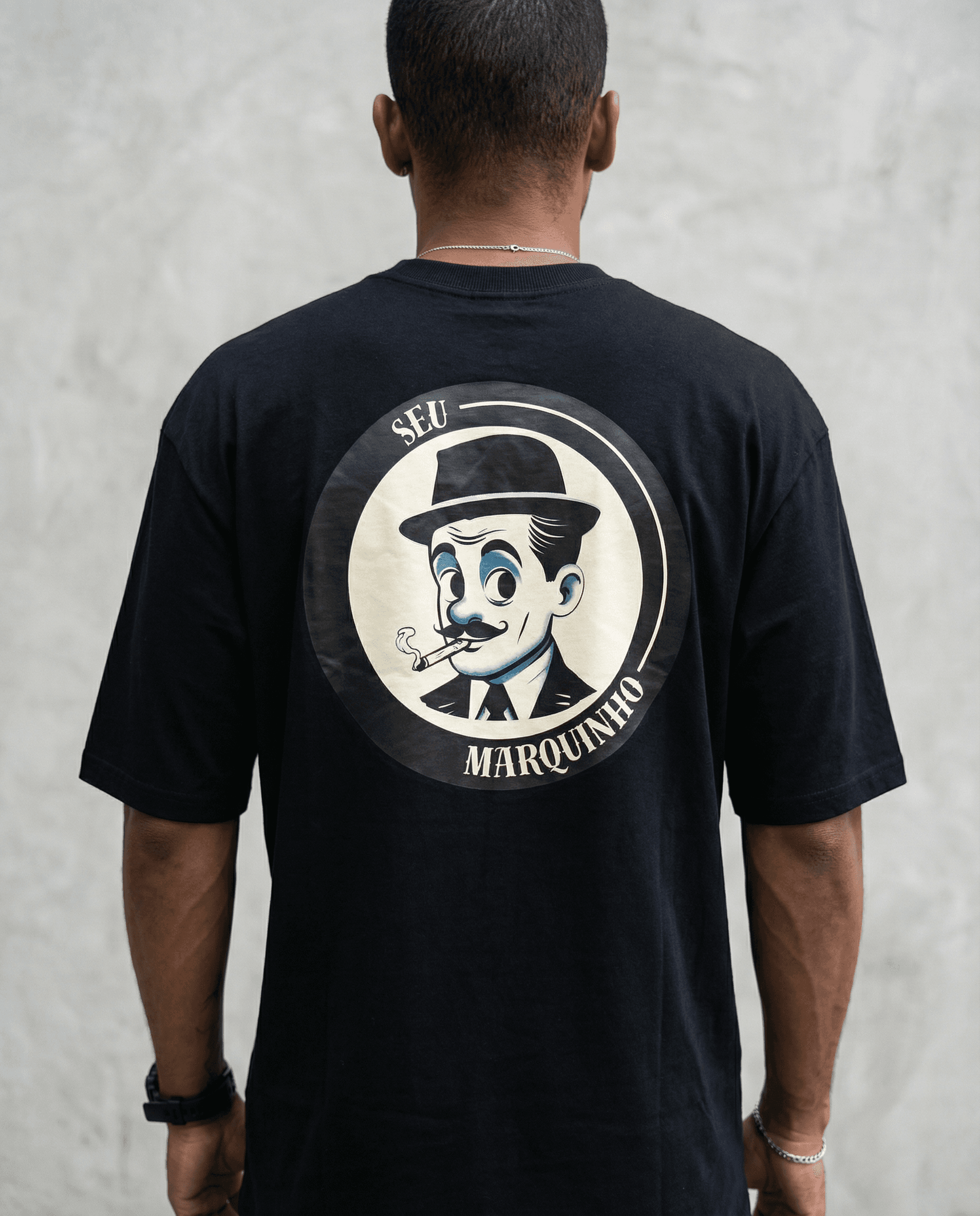 Camiseta Street Logo Preta lifestyle