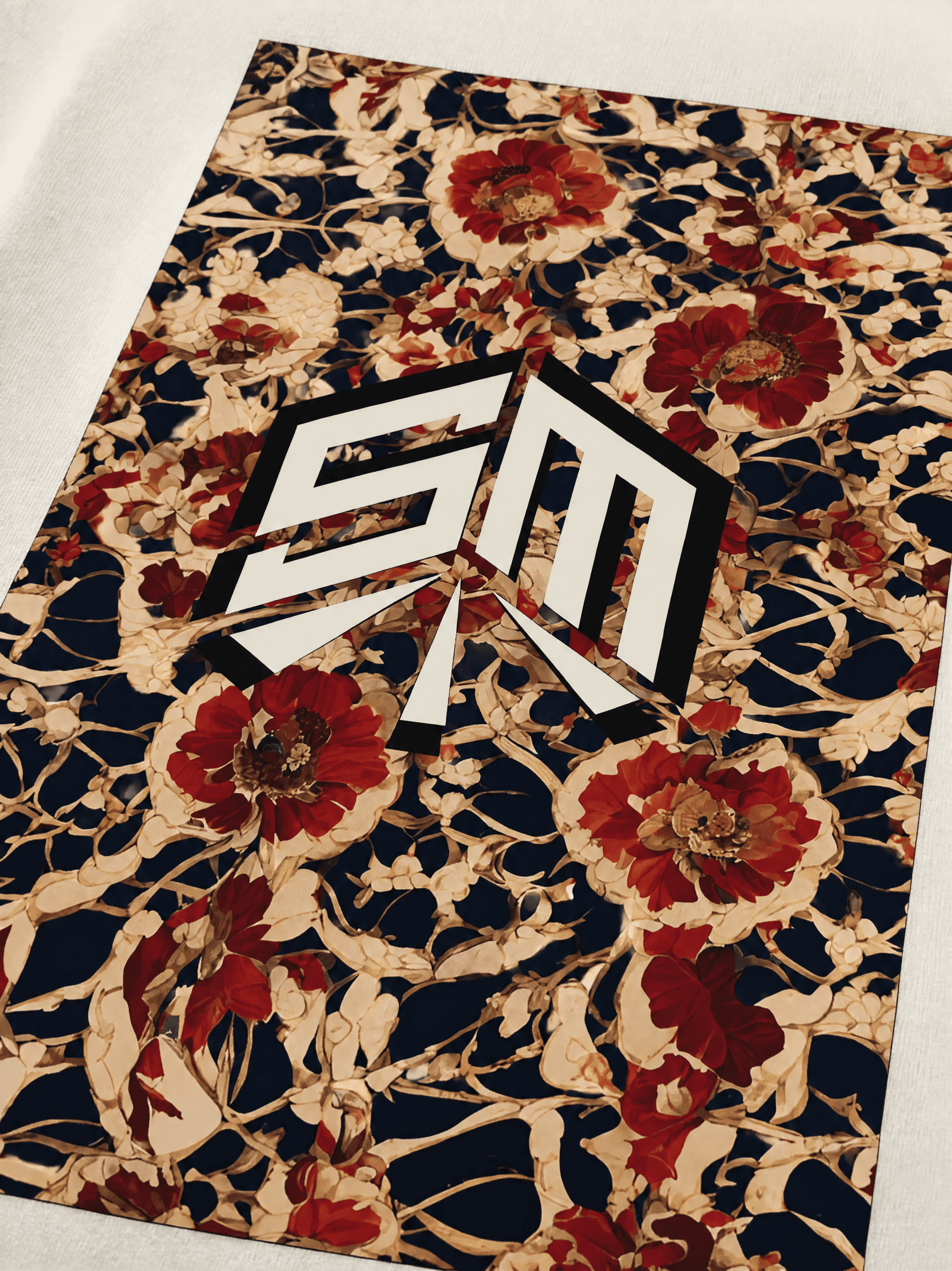 Camiseta Street Logo Floral SM Off White lifestyle