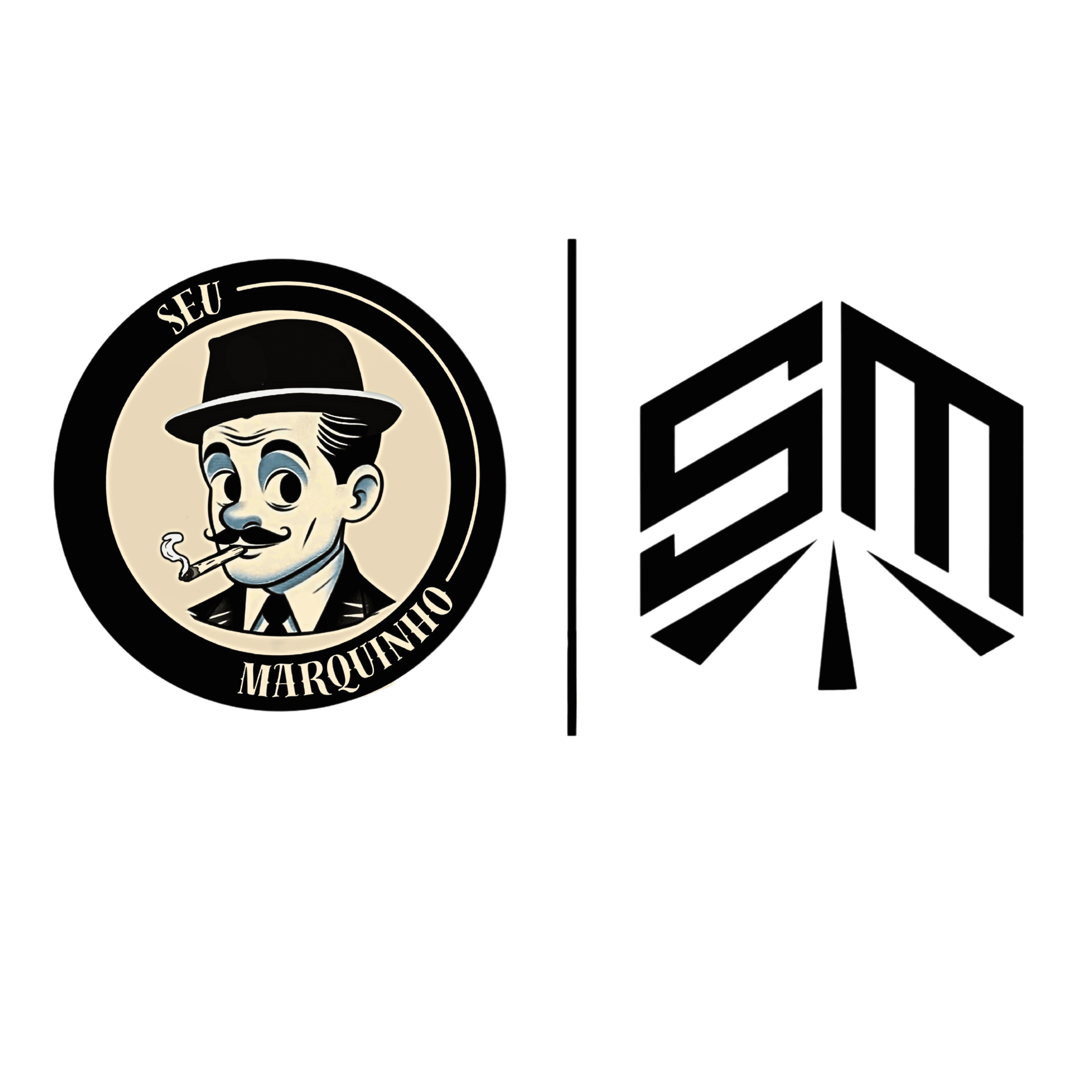 Logo Oficial Seu Marquinho e Monograma SM